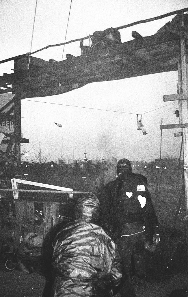 Tagebau Lützerath Räumung analog fotografie schwarz weiß